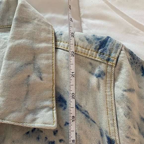 Free People Blue and White Jean Jacket - Picture 8 of 11